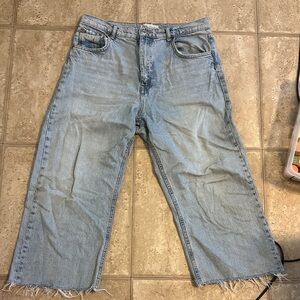 Zara womens Light Blue Denim Jeans